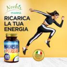 Magnesio e Potassio 300 compresse Noebis Pharma – confezione in un’ambientazione sportiva