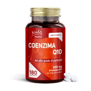 Noebis Pharma - Prodotti Naturali 15 Coenzima Q10 200mg - 180 Compresse - Antiossidante Anti-Age per Pelle, Energia e Stanchezza - Alto Dosaggio
