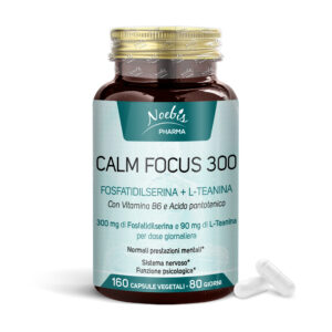 Noebis Pharma - Prodotti Naturali 10 Calm Focus 300 mg Fosfatidilserina + L-Teanina – 160 capsule