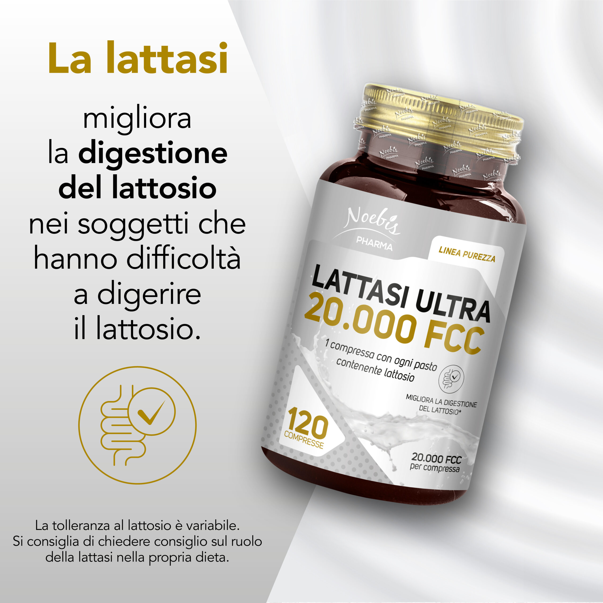 Lattasi Ultra 20.000 FCC ALU – 120 compresse, Noebis Pharma