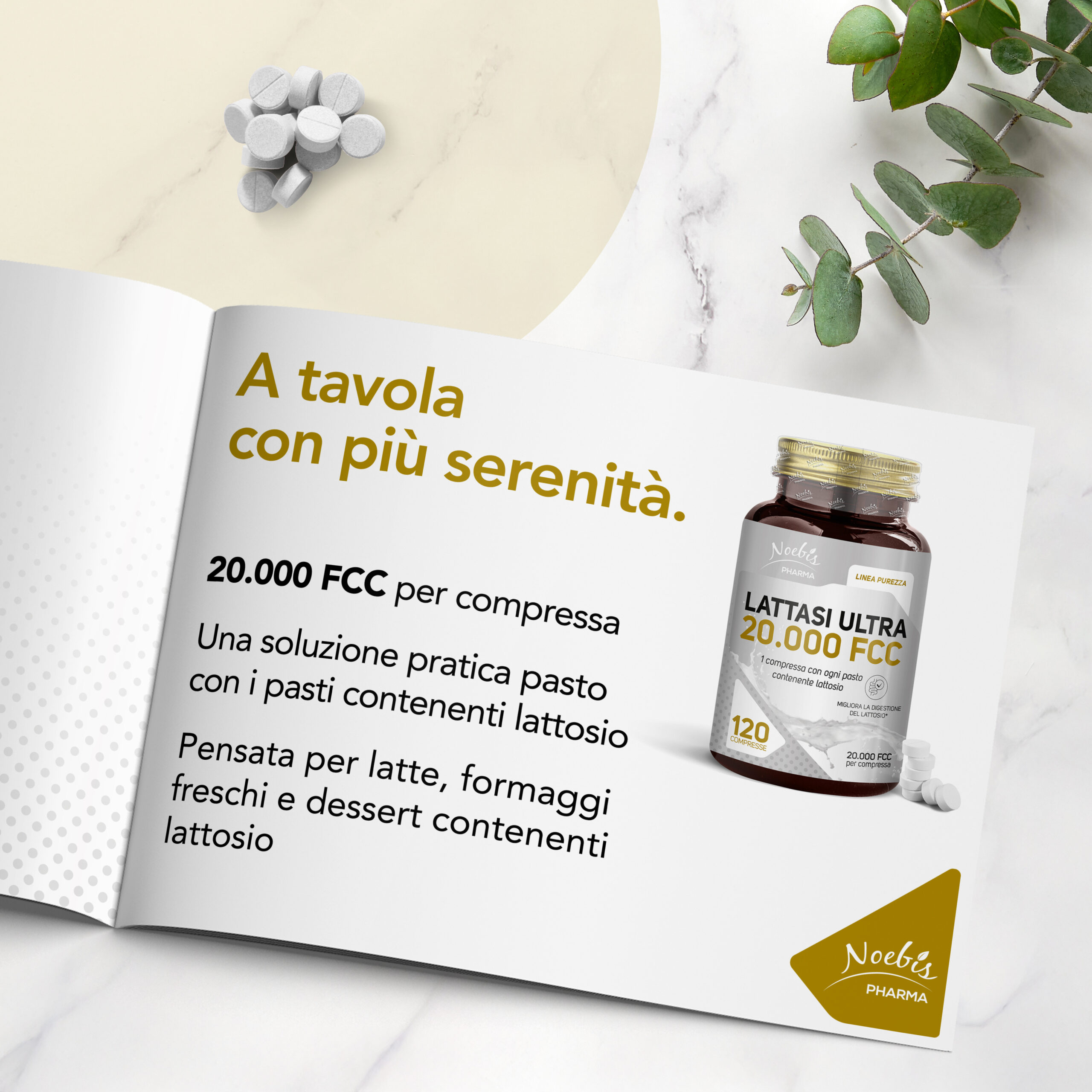 Lattasi Ultra 20.000 FCC ALU – 120 compresse, Noebis Pharma