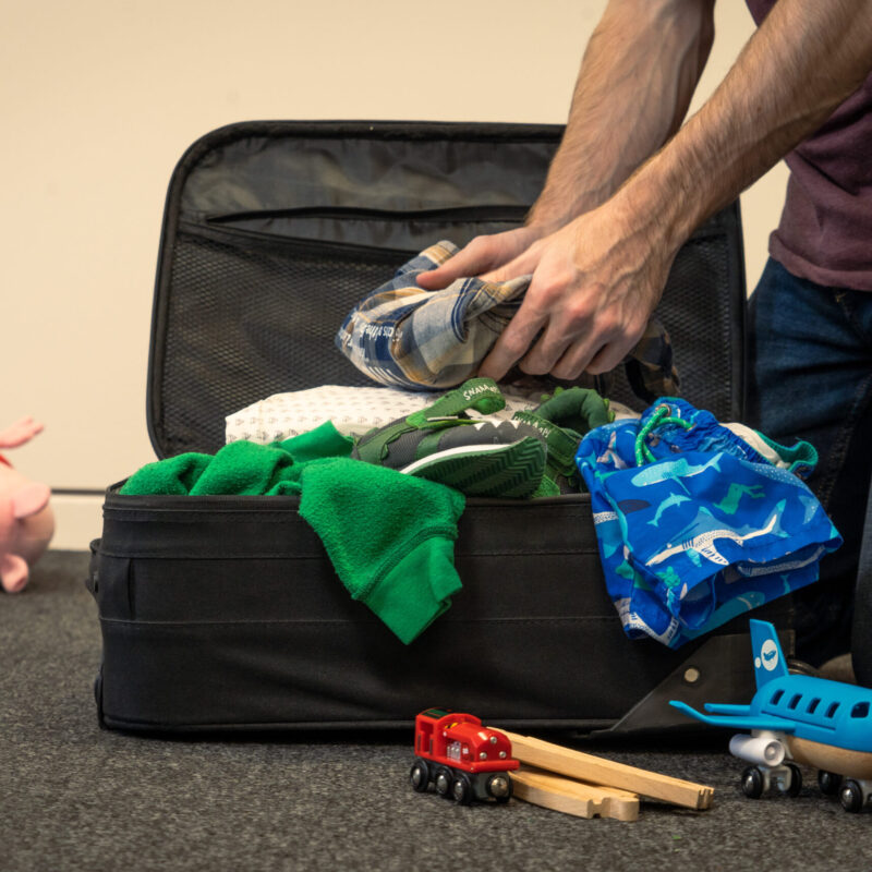 Preparazione della valigia per un viaggio