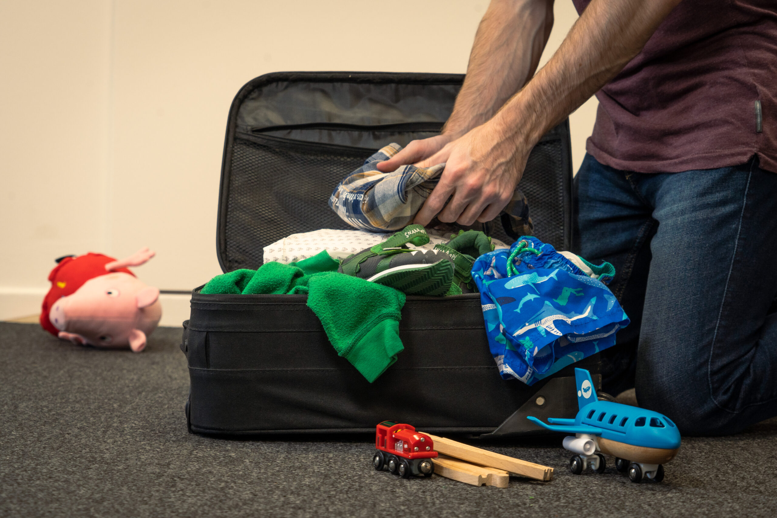 Preparazione della valigia per un viaggio