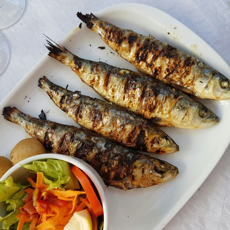 Sardine grigliate, fonte alimentare di Coenzima Q10