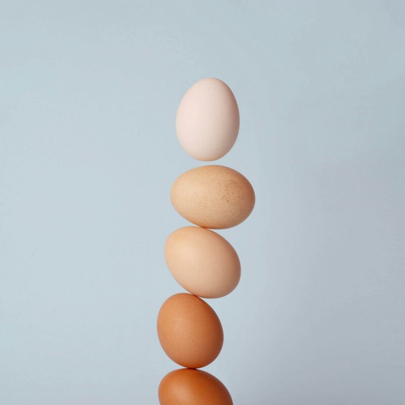 Uova fresche, fonte alimentare naturale di glicina e proteine di alta qualità