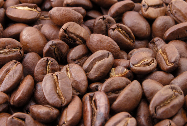 Chicchi di caffè tostato