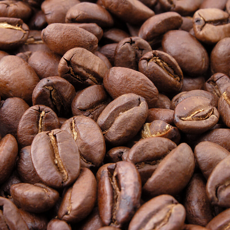 Chicchi di caffè tostato